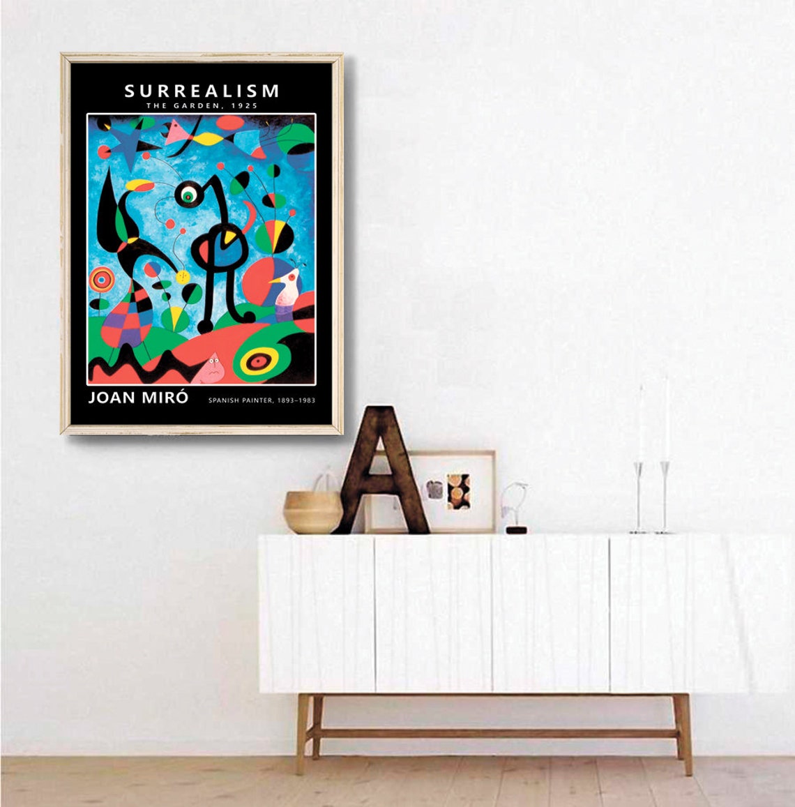 Joan Miro The Garden 1925 Surrealism Colorful Abstract Poster - Image 3