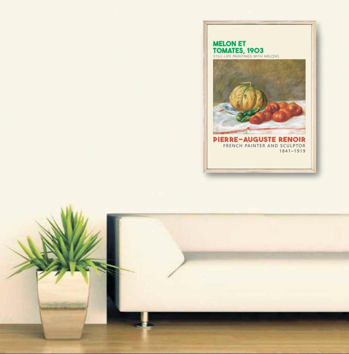Pierre-Auguste Renoir Melon et Tomates 1903 Still Life Poster - Image 2