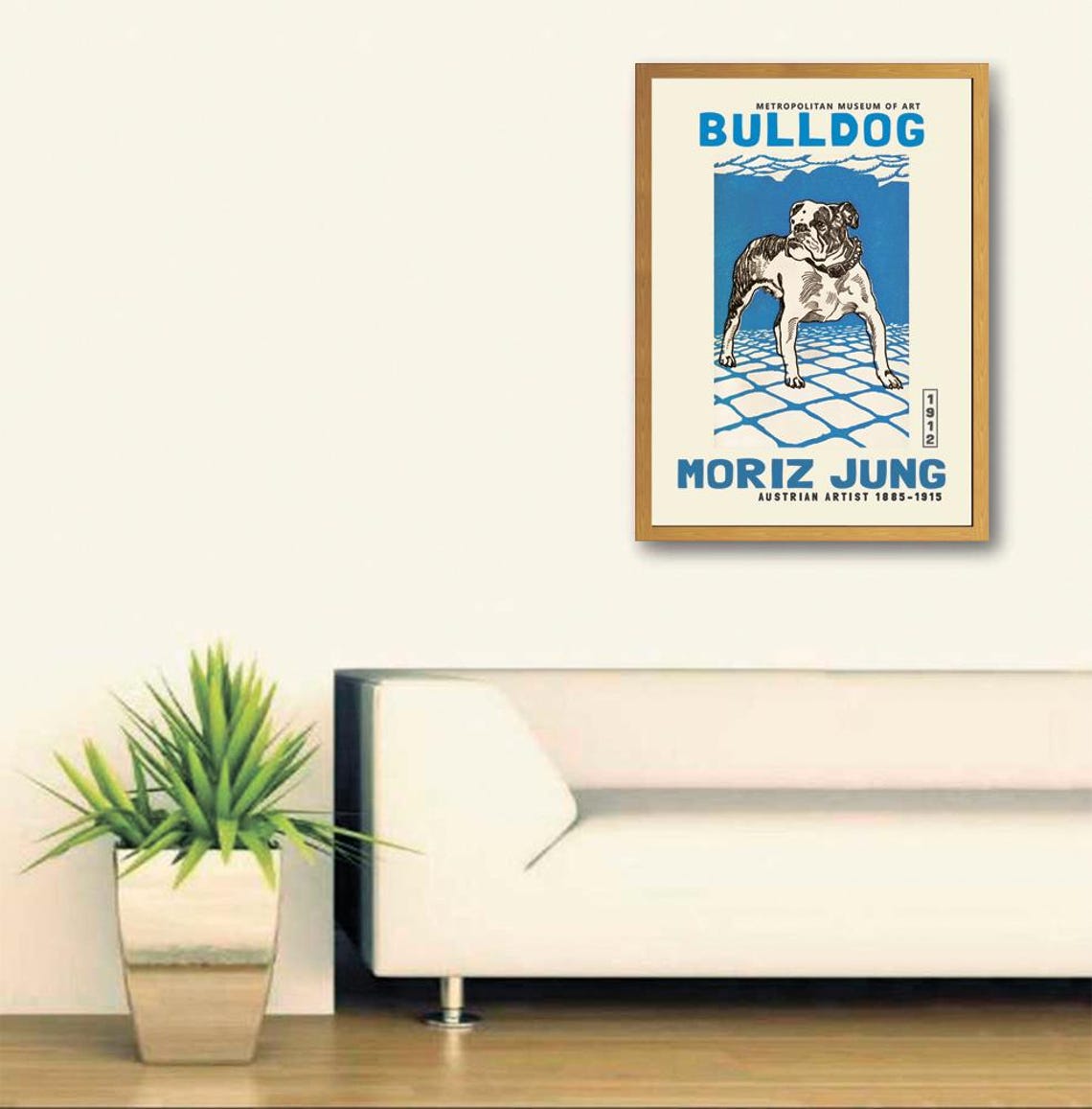 Moriz Jung Bulldog 1912 Print Bulldog Poster Moriz Jung Dog Poster Dogs In Art Vintage Dog Painting Bulldogs In Art - Image 3