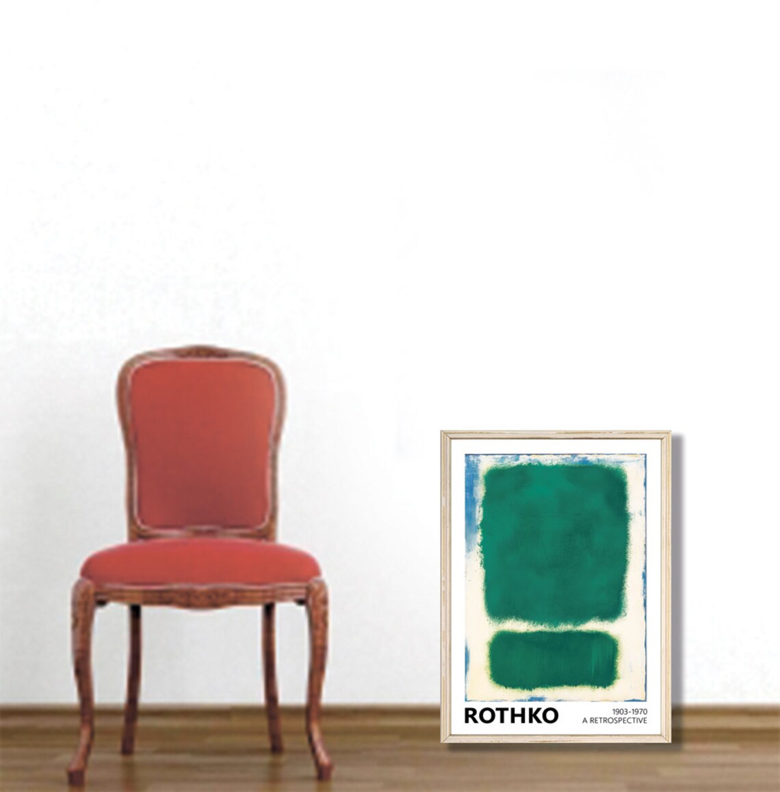 Mark Rothko Green Blue Beige Exhibition Poster - Image 3