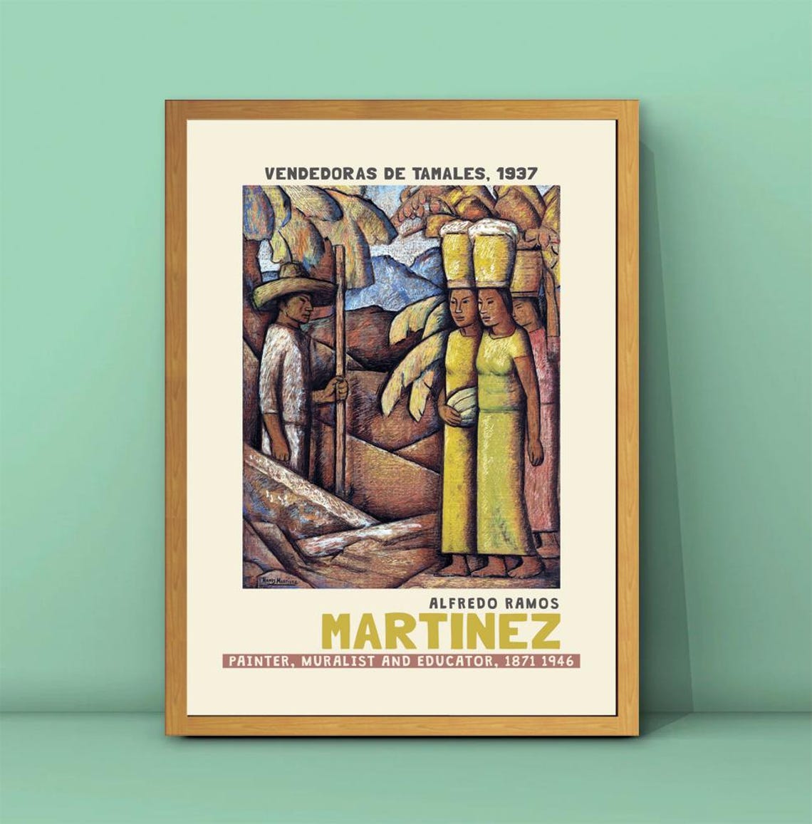 Alfredo Ramos Martinez Vendedoras De Tamales 1937 Mexican Art Poster