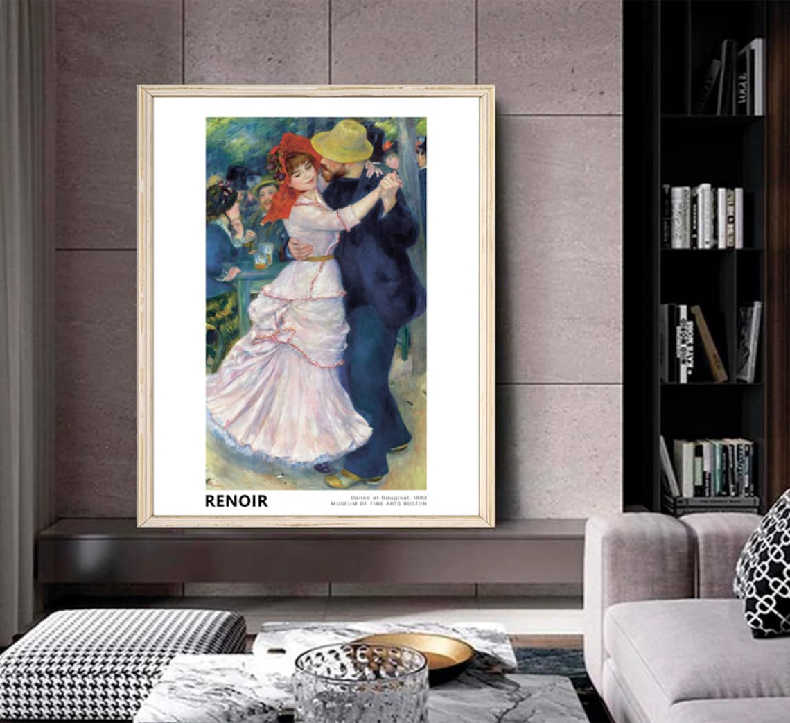 Renoir Dance At Bougival, Impressionist Art Print - Image 2