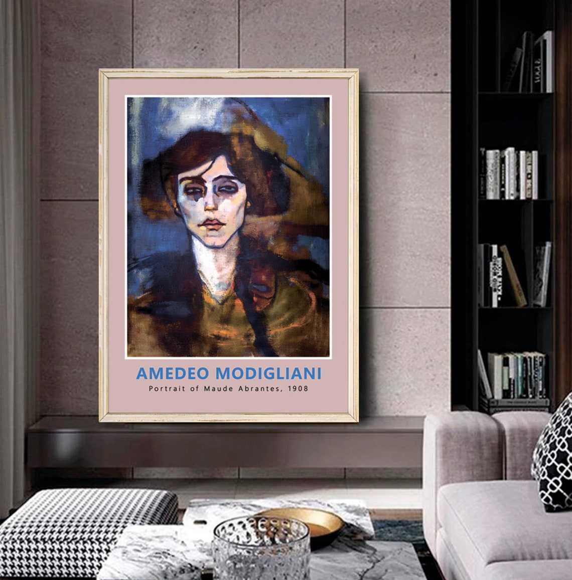 Amedeo Modigliani Maude Abrantes 1908 Hat Portrait Art Poster - Image 2