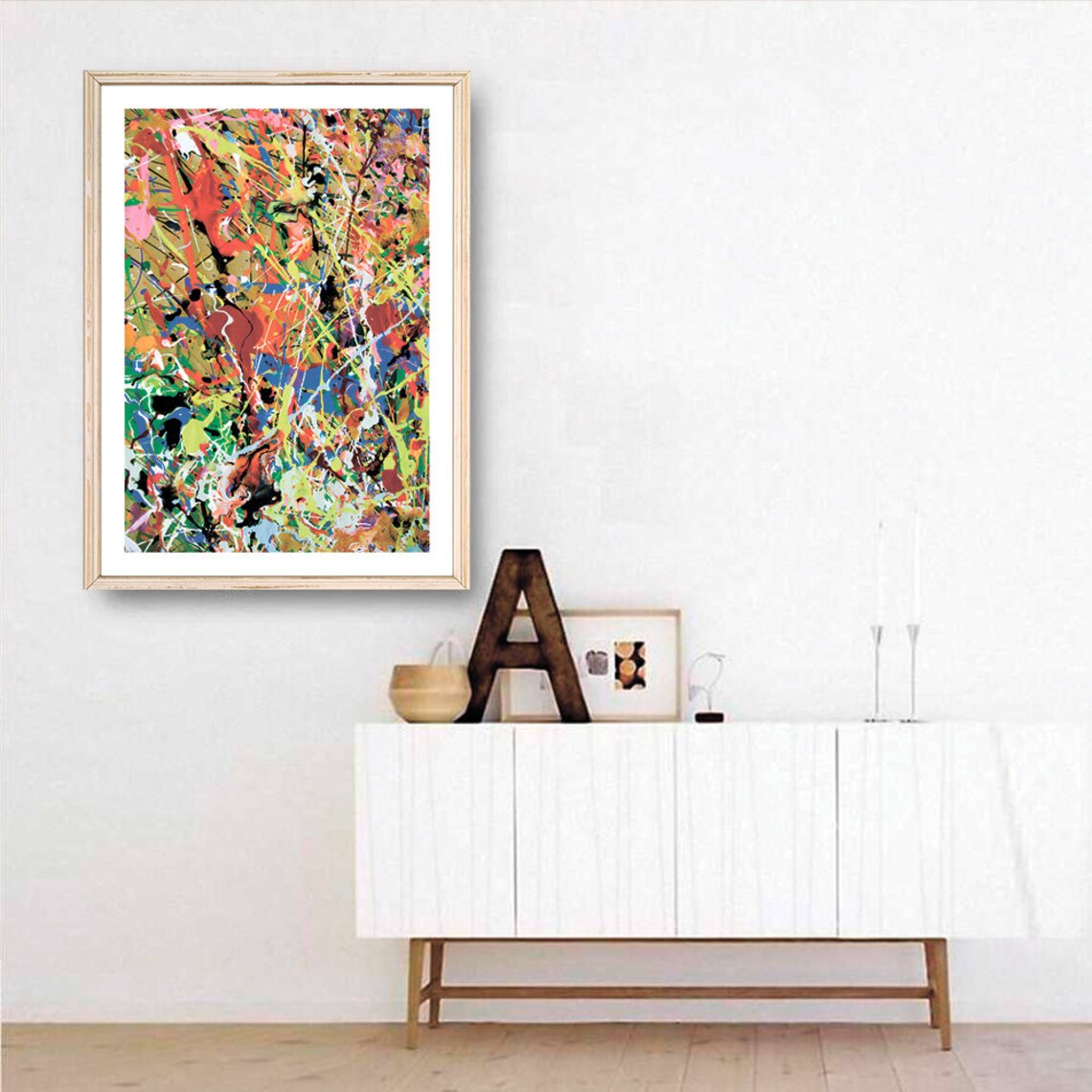 Jackson Pollock Abstract Exhibition Poster Art Print - Image 3