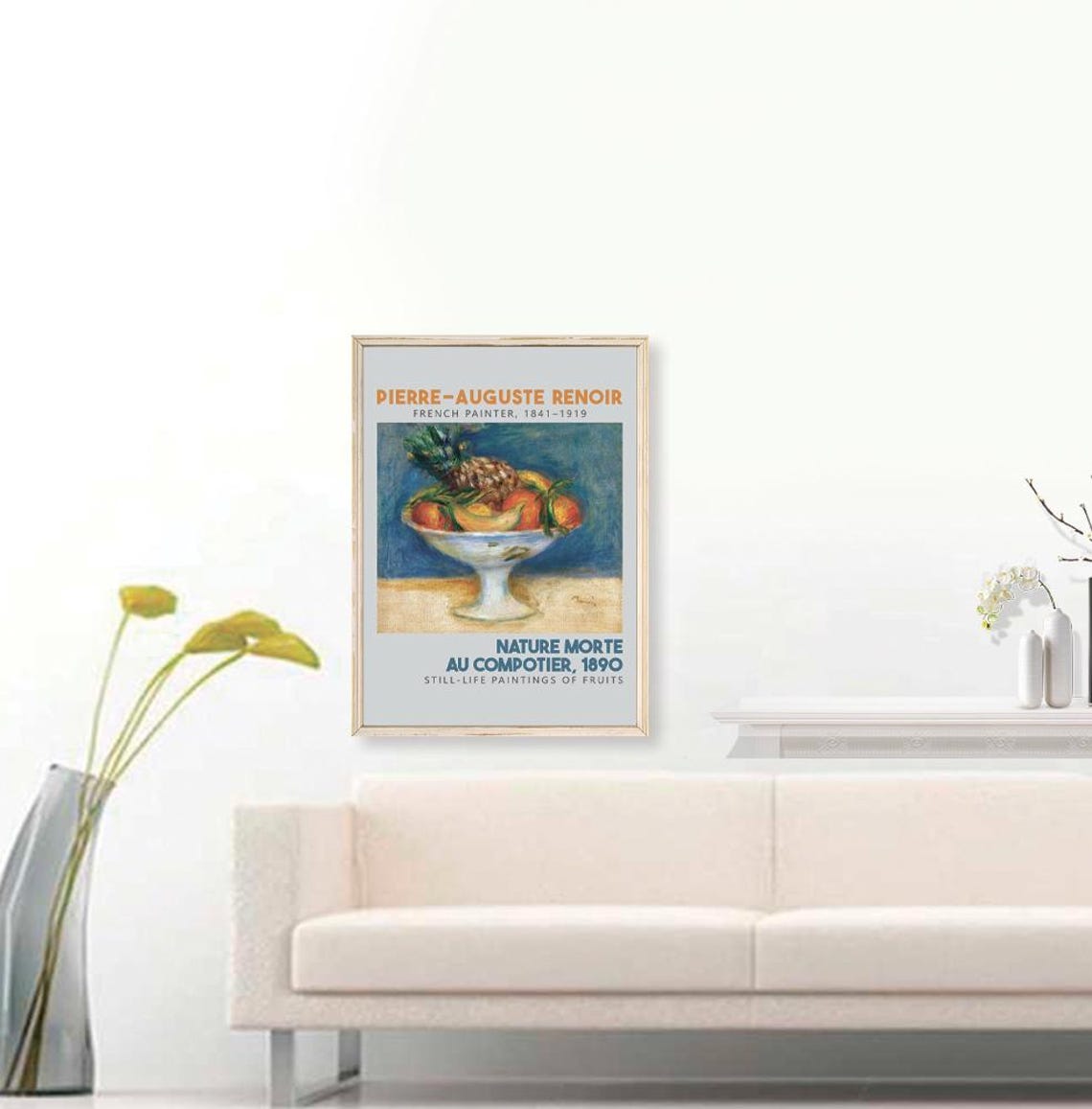 Pierre-Auguste Renoir Nature Morte au Compotier 1890 Fruit Poster - Image 3
