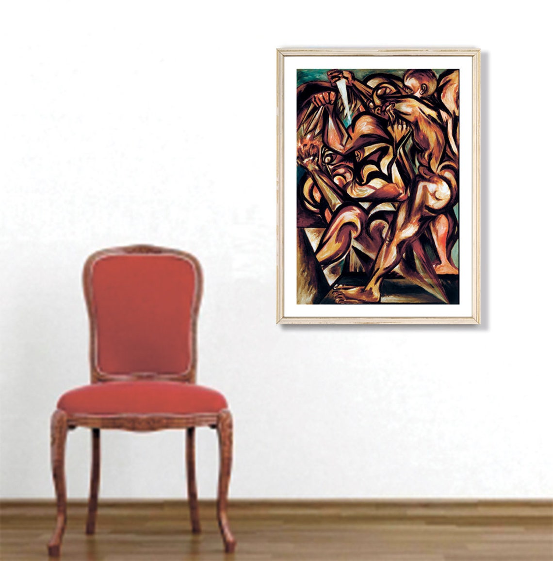 Jackson Pollock Dynamic Interlocking Figures Expressionist Poster - Image 3