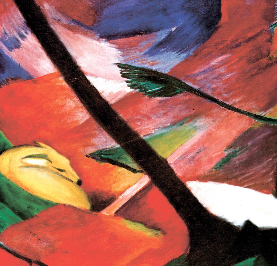 Franz Marc Deer In The Forest Vintage Animal Art Print - Image 2