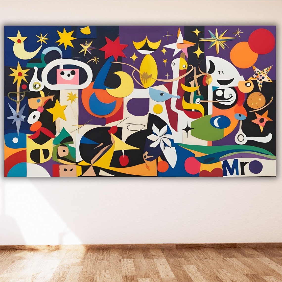 Joan Miro Celestial Abstract Stars Moons and Dream Figures Poster