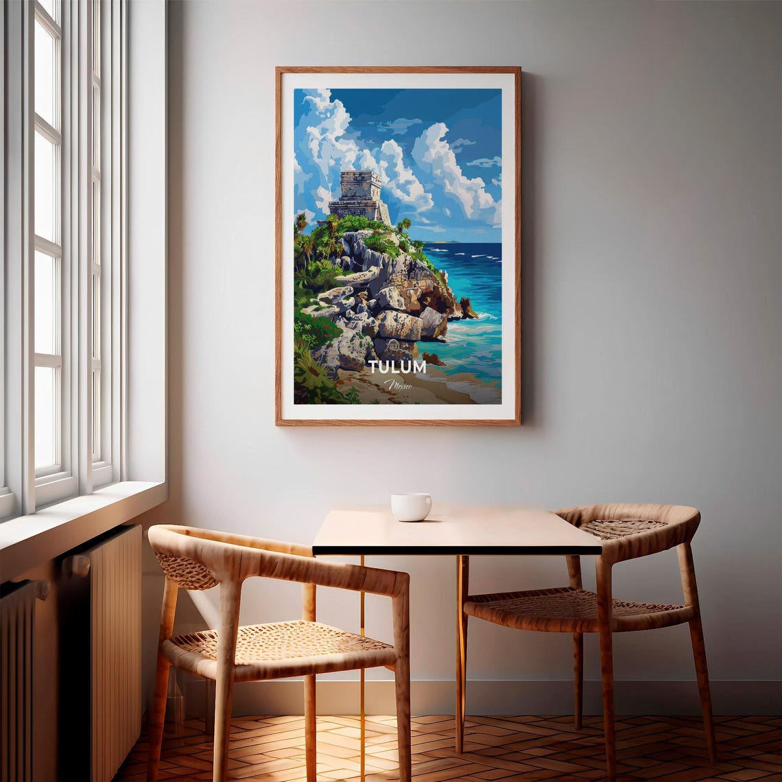 Tulum Mexico Tulum Ruins Cliffside Temple Caribbean Travel Poster - Image 3