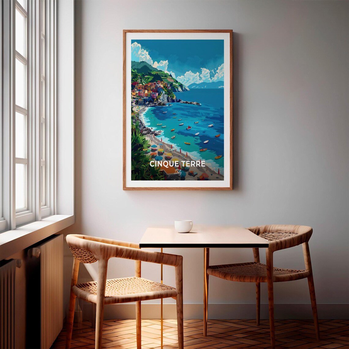 Cinque Terre Italy Colorful Cliffside Village Coast Travel Poster - Image 3