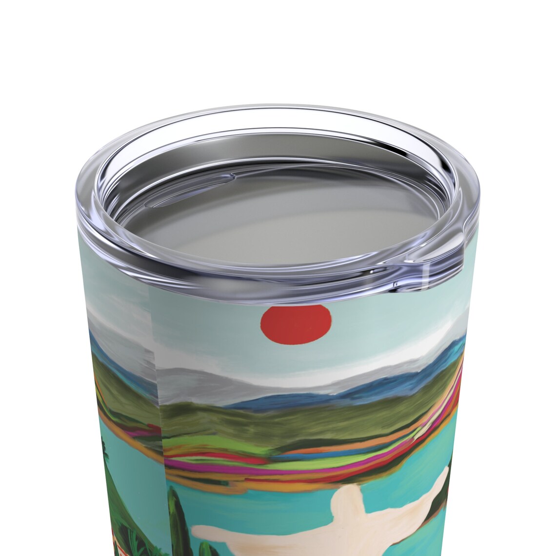 Christ The Redeemer Travel Tumbler Colourful Brazil Souvenir Perfect For Wanderlust Gifts Gift For Friend - Image 2