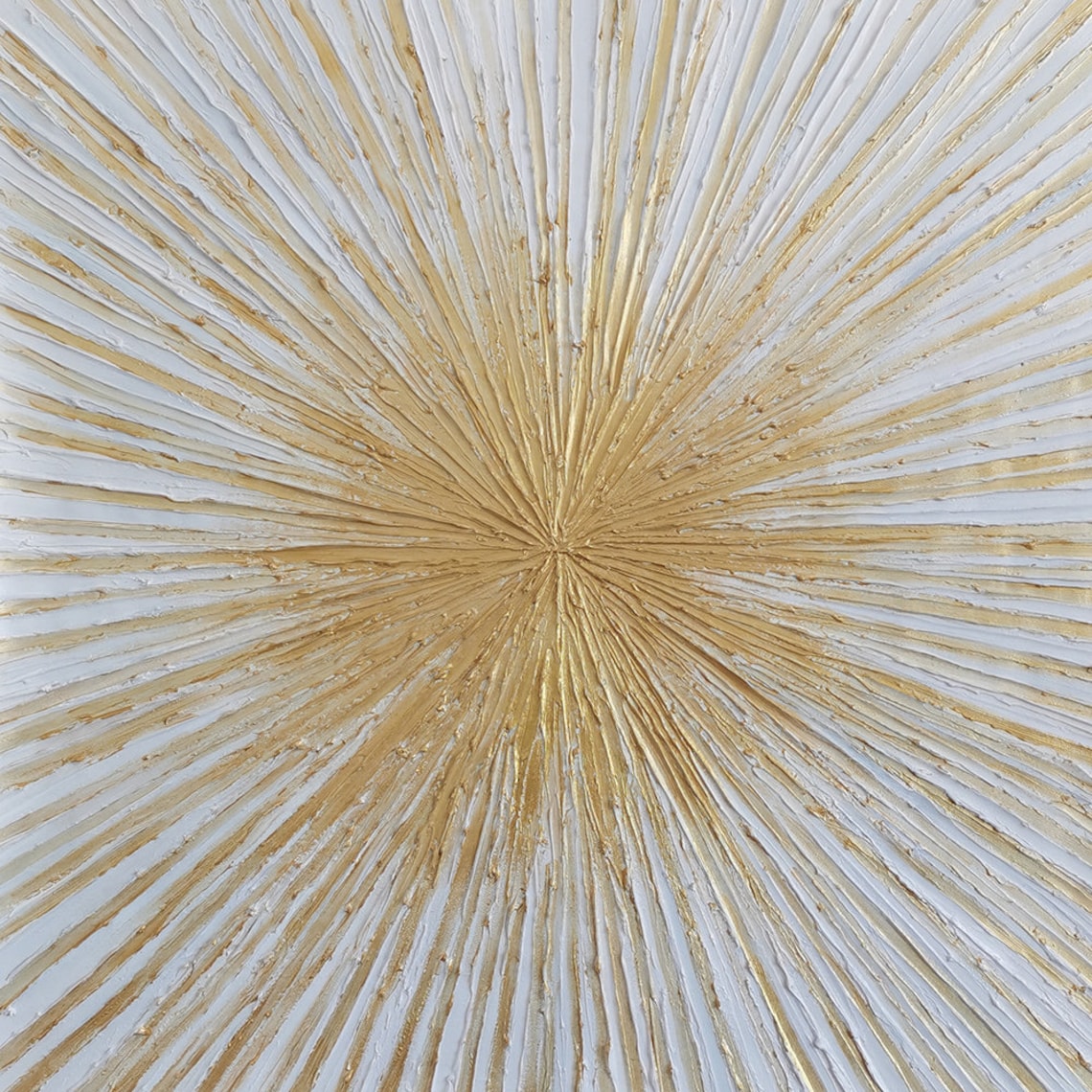 Abstract Geometric Gold Minimalist Art Print - Image 3