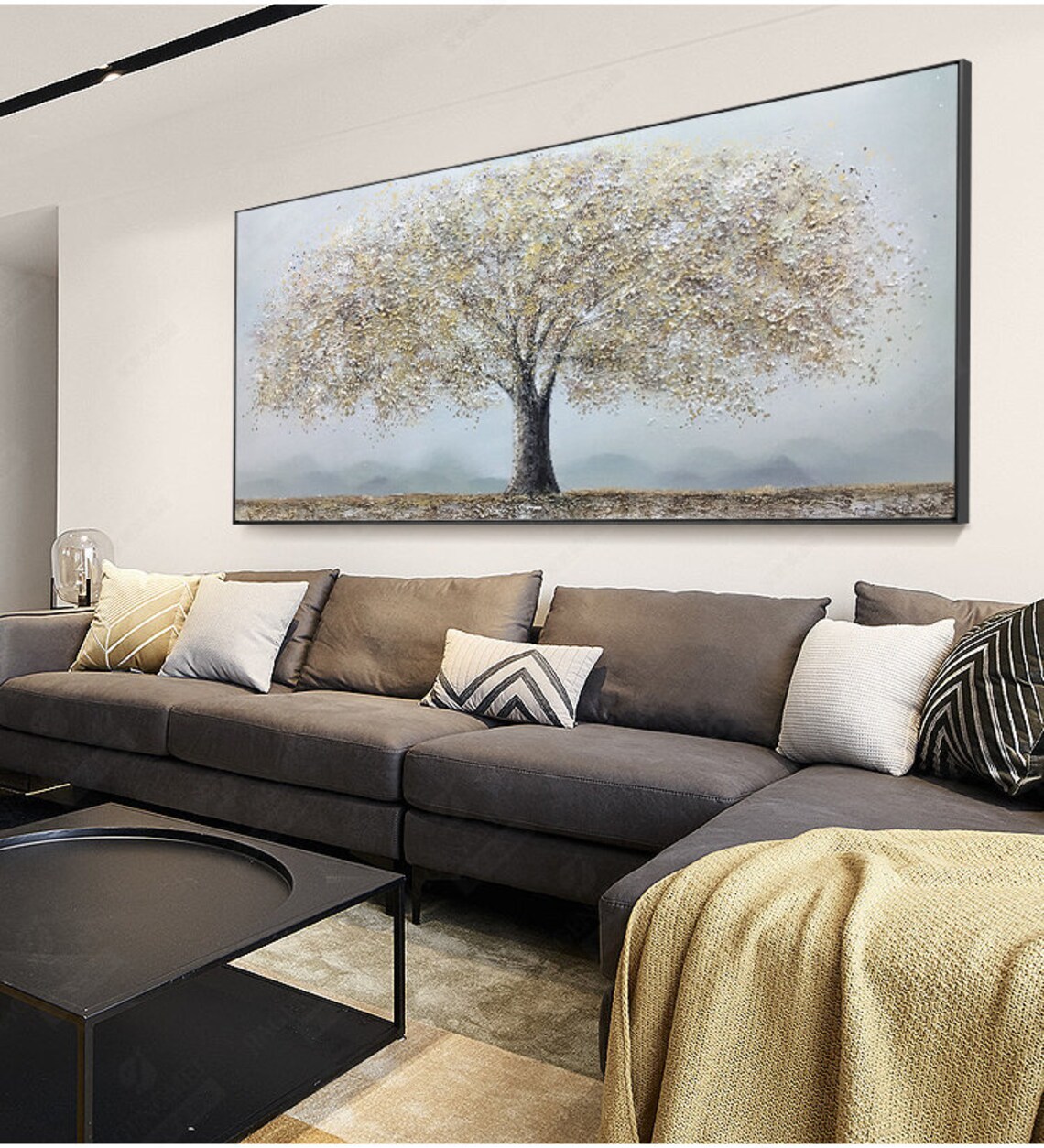 Big Tree Of Life Abstract Oil Painting, Living Room Art Print - Image 5