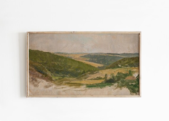 Frame Tv Art Spring Landscape Painting Modern Vintage Moody Nature Tv Screensaver