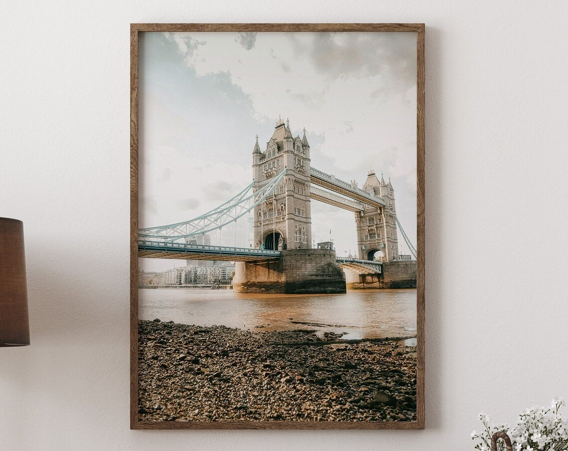 London Tower Bridge Over The Thames River Photography Art Print