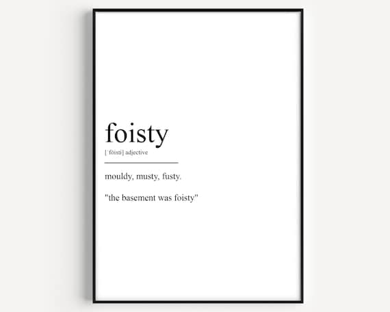 Foisty Definition Typography Art Print