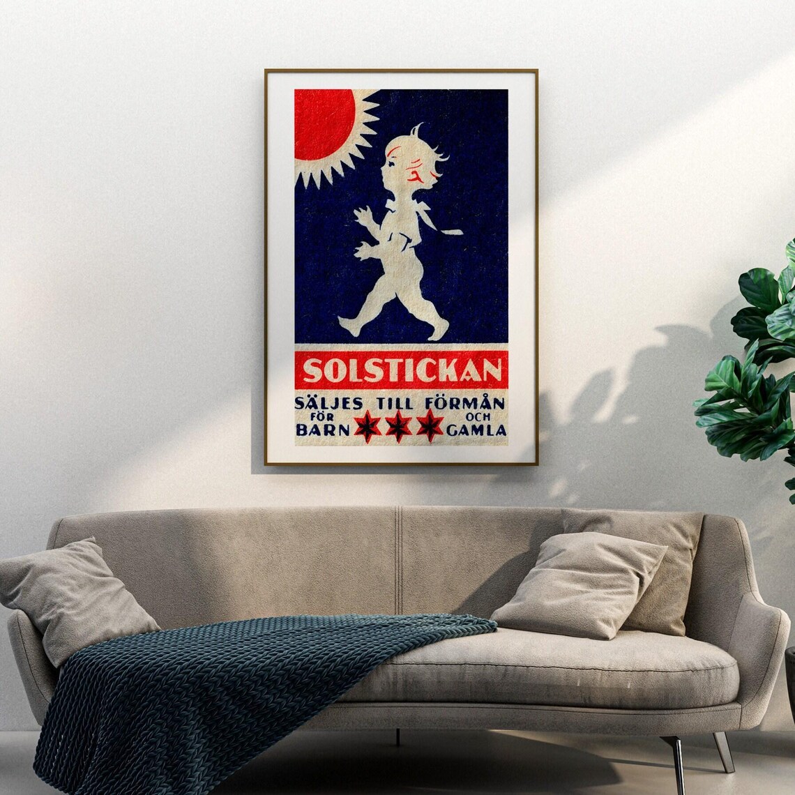 Walking Child Sweden Vintage Poster Print - Image 3