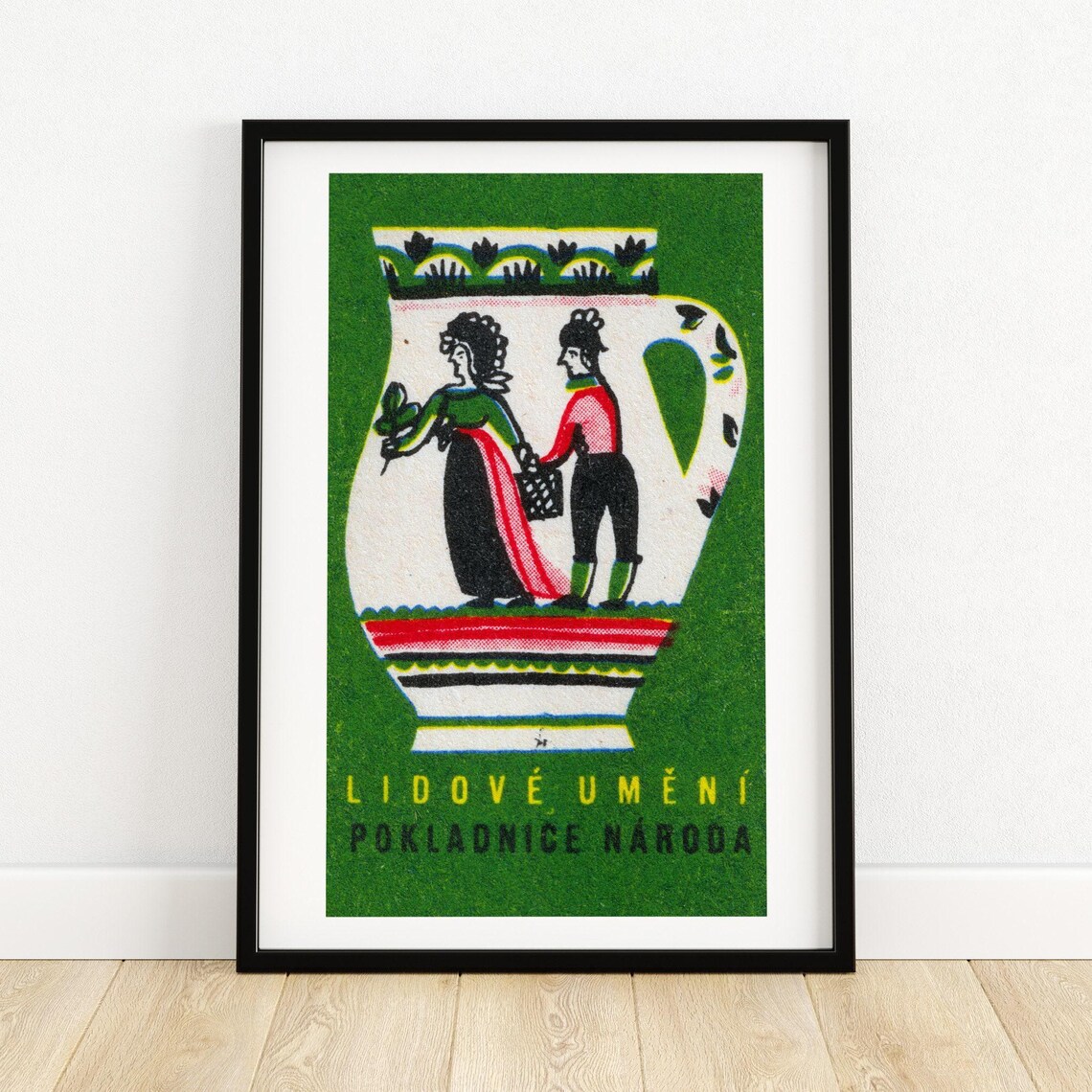 Lidove Umeni Czech Folk Jug Vintage Costume Decorative Art Poster