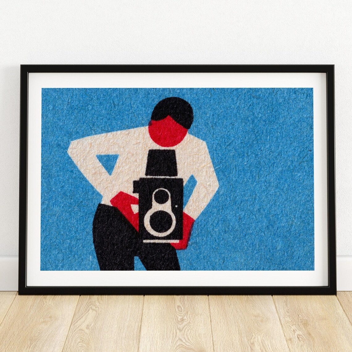 Vintage Camera Matchbox Art Print, Eastern Europe