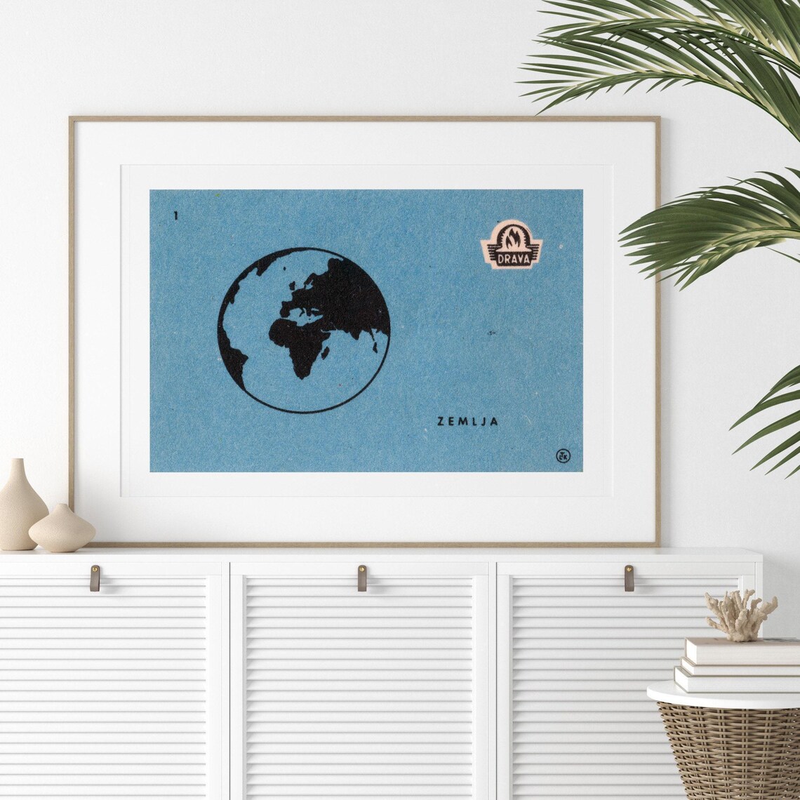 Planet Earth From Space Vintage Poster Print - Image 2
