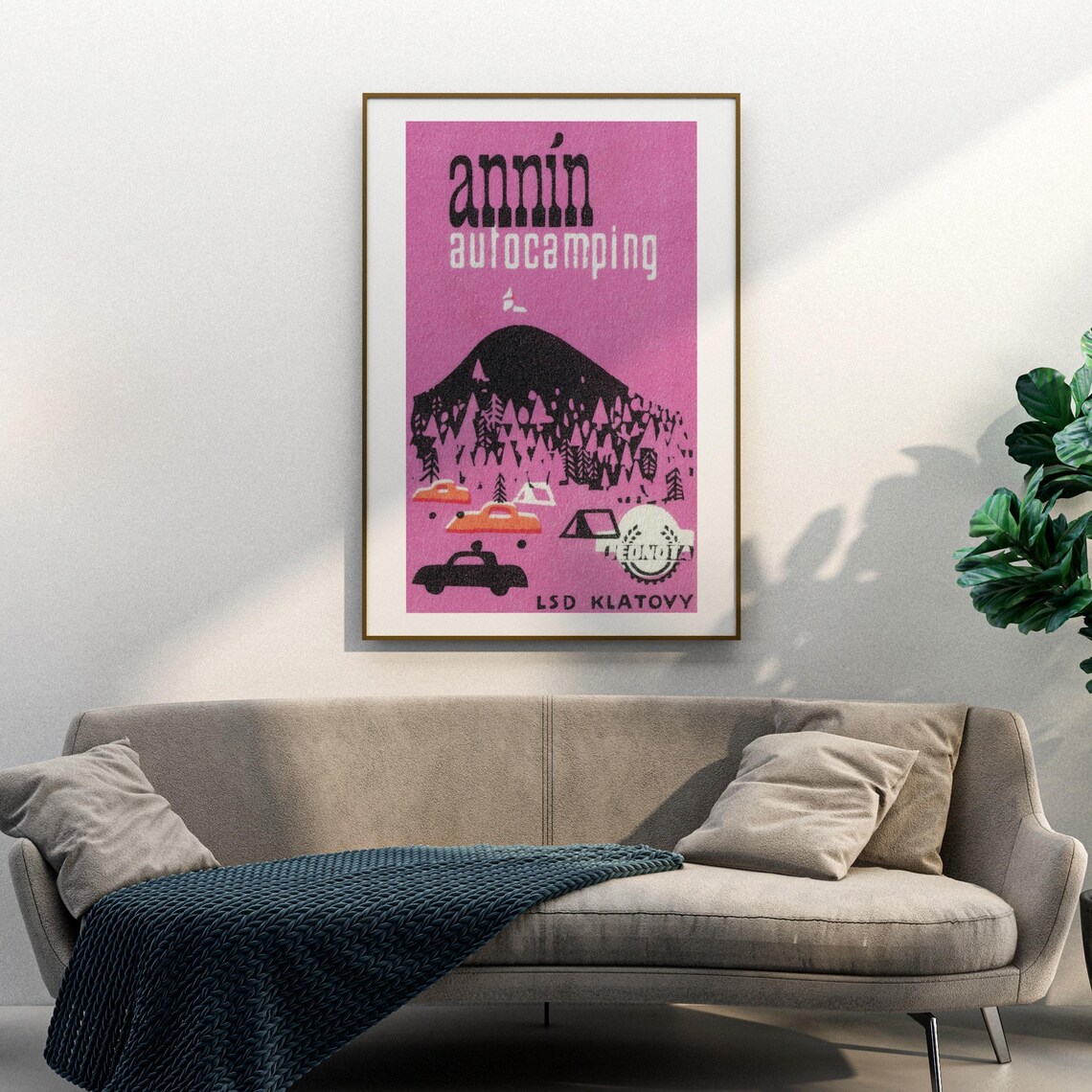 Autocamping Matchbox Vintage Poster Print - Image 3