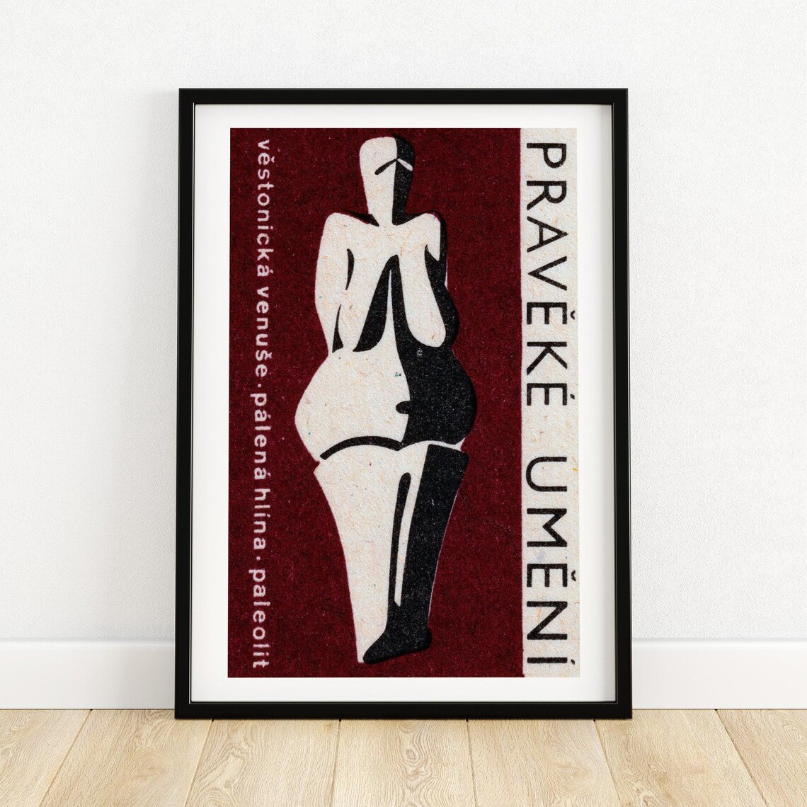 Venus of Vestonice Prehistoric Art Paleolithic Vintage Poster