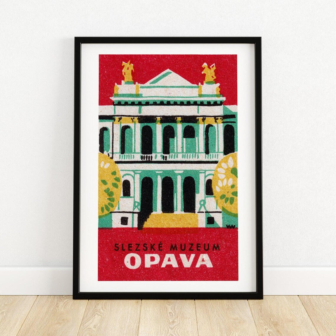 Silesia Museum Opava Vintage Czech Poster Print