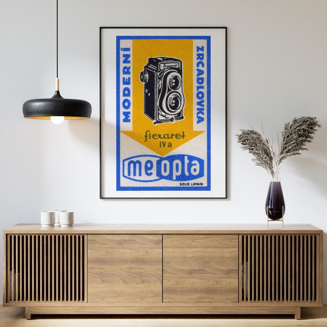 Vintage Camera Matchbox Czech Wall Poster Print - Image 4
