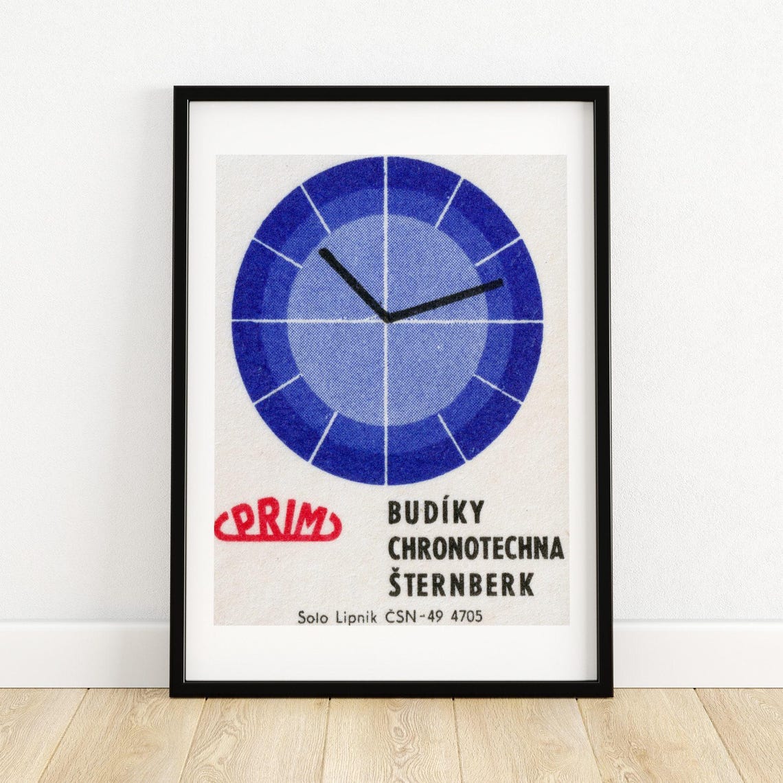 Vintage Prim Alarm Clock Budiky Chronotechna Sternberk Poster