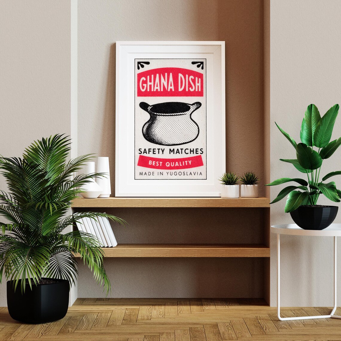 Ghana Cooking Dish Matchbox Aesthetic Travel Poster - Image 2