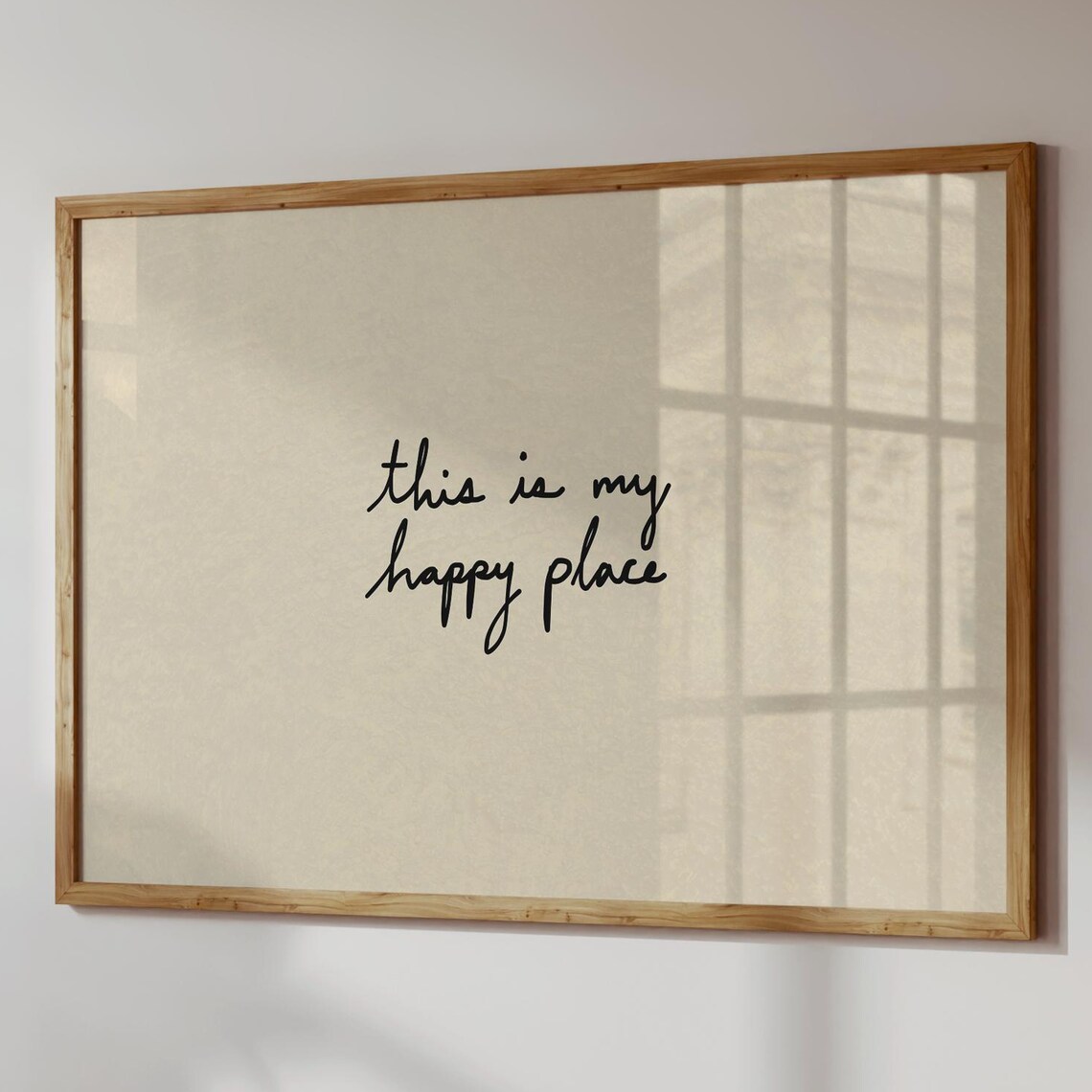 This Is My Happy Place Living Room Wall Art Print