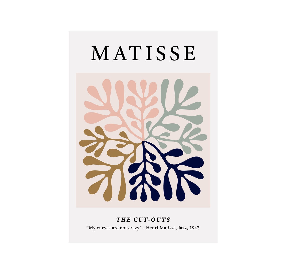 Matisse The Cut-Outs Symmetric Branches Cut-Out Abstract Poster - Image 2