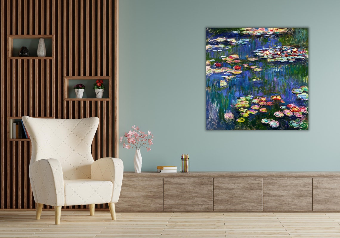 Claude Monet Water Lilies Pond Impressionist Masterpiece Art Poster - Image 3