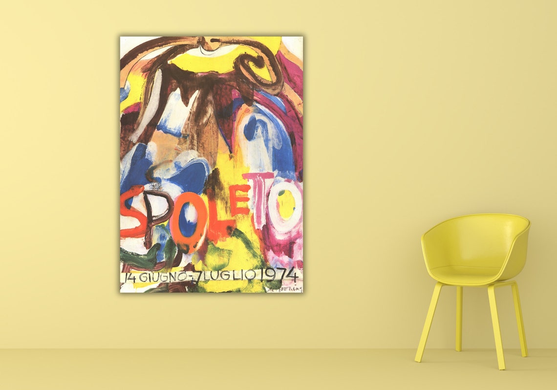 Willem De Kooning Spoleto 1974 Colorful Festival Abstract Poster - Image 2