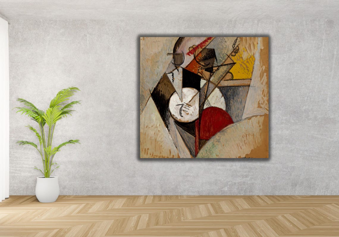 Albert Gleizes Composition For Jazz Cubist Musician Abstract Poster - Image 3
