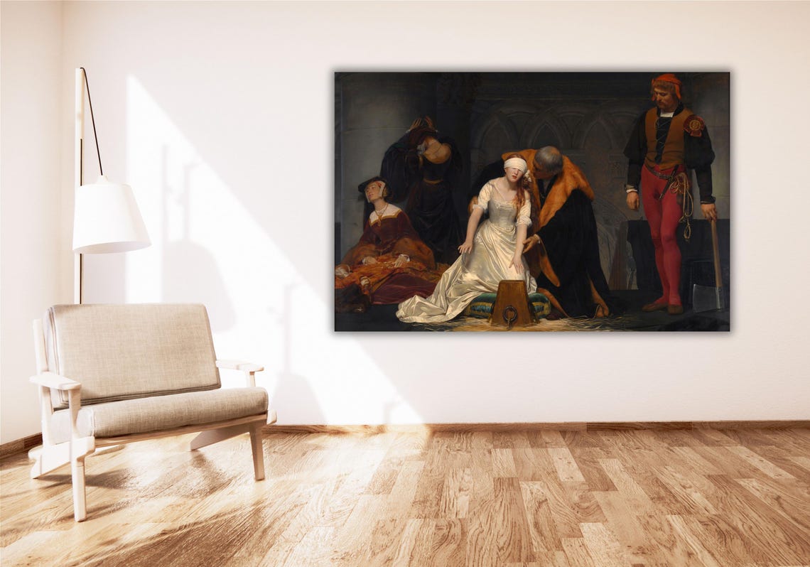 Paul Delaroche Execution of Lady Jane Grey Dramatic History Poster - Image 2