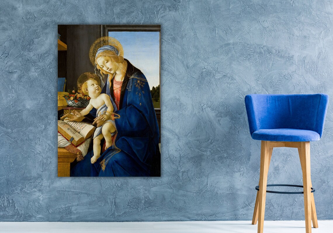 Sandro Botticelli Madonna Of The Book Child Renaissance Poster - Image 3