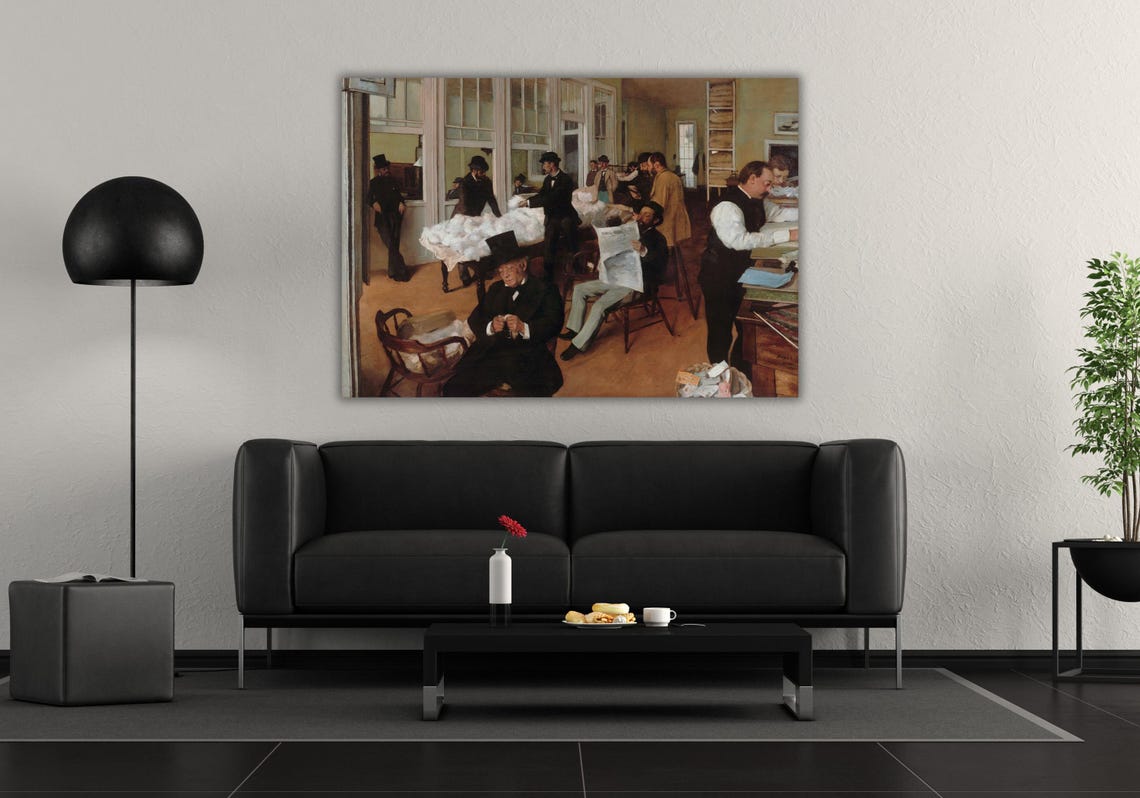 Edgar Degas Cotton Office New Orleans Vintage Business Scene Poster - Image 2