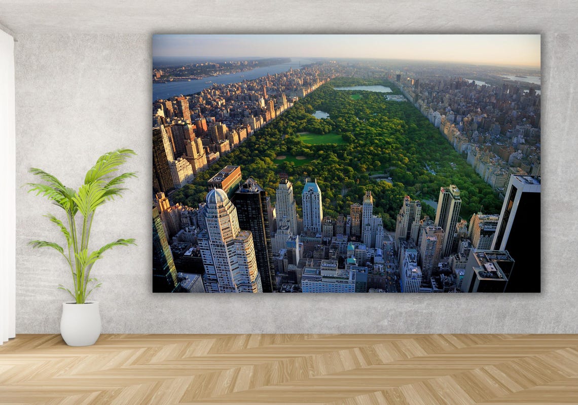 Central Park Aerial View Manhattan Green Oasis City Art Poster - Image 3