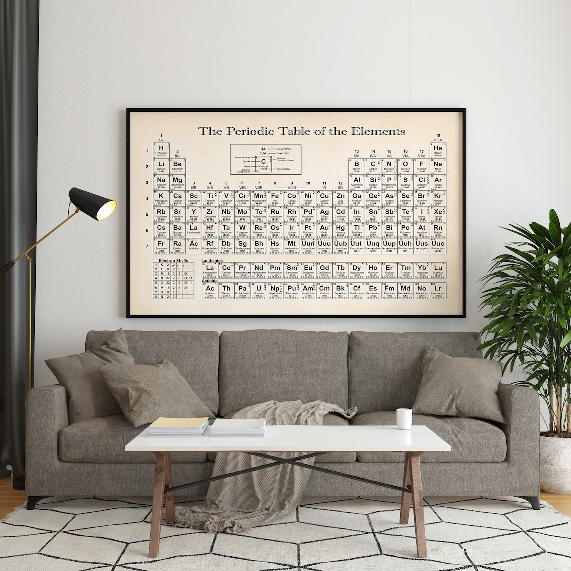 Periodic Table Of Elements Science Art Print - Image 3
