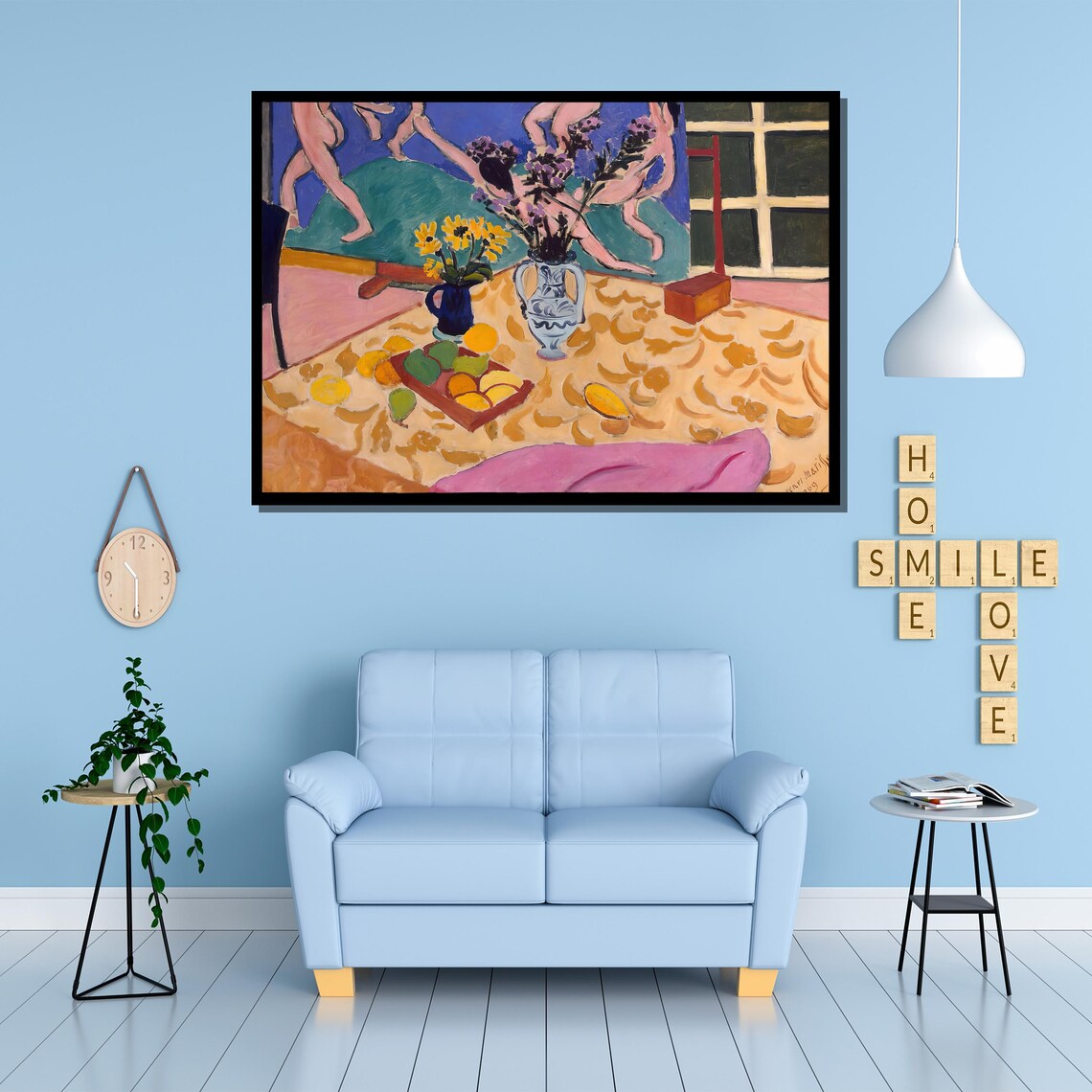 Matisse Style Still Life With Fruit Flowers And Dancers Painting Poster - Image 3