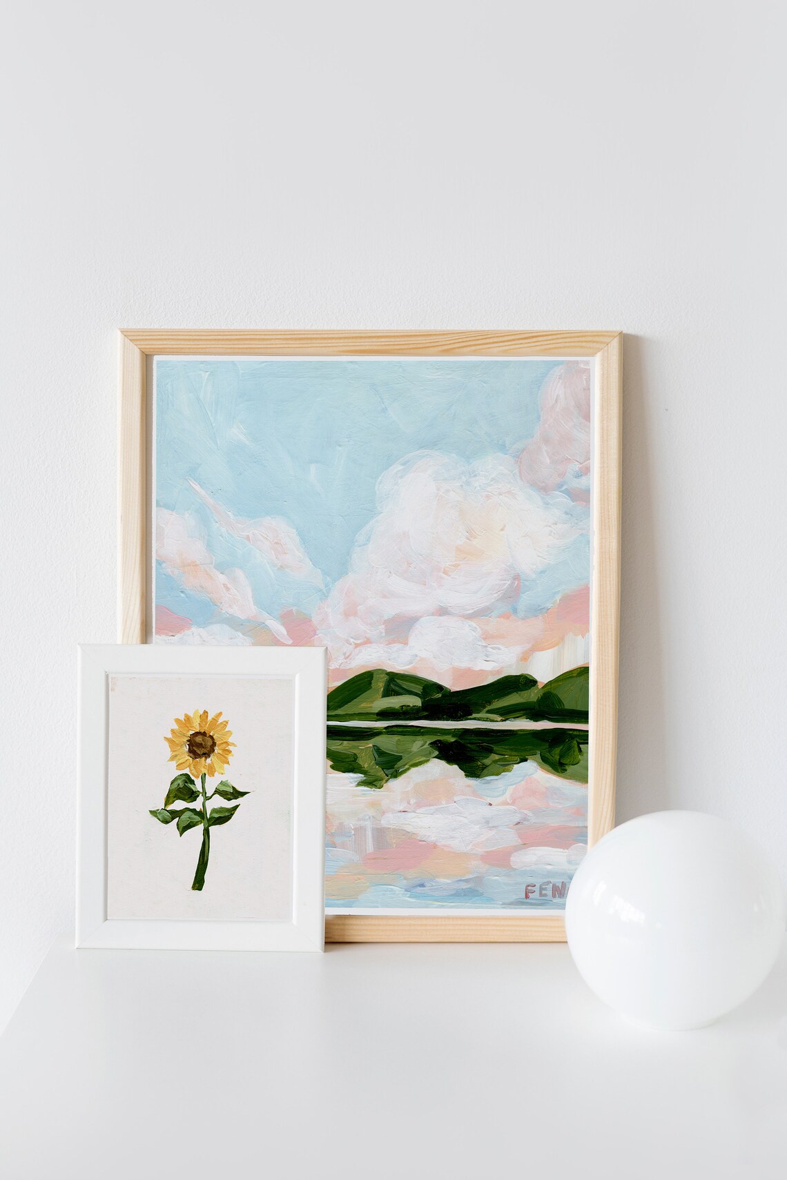 Sunflower Wall Art Print, Floral Living Room Decor - Image 4