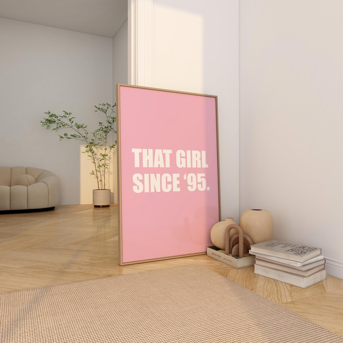 That Girl It Girl Pink Aesthetic Poster Print - Image 3