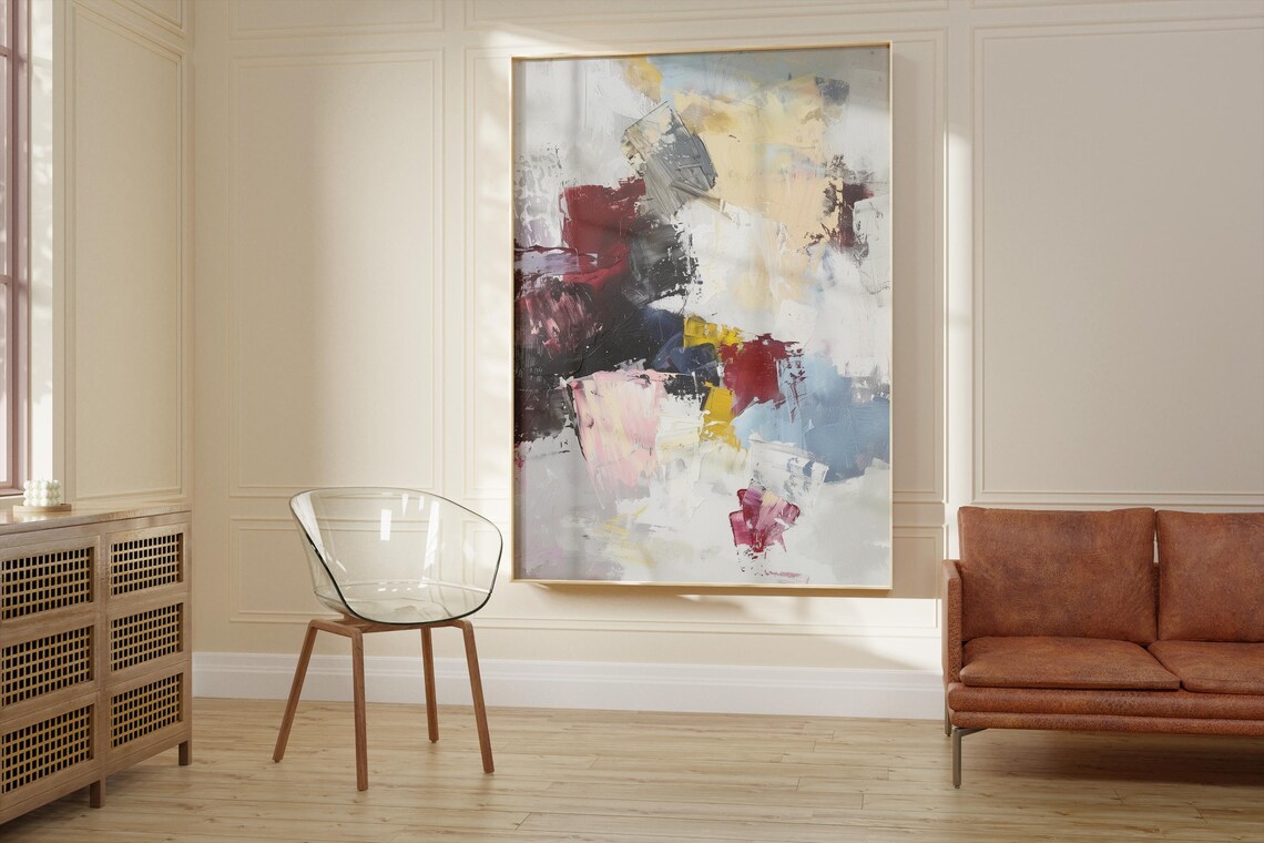 Scandinavian Neutral Abstract, Minimalistic Wall Art - Image 2