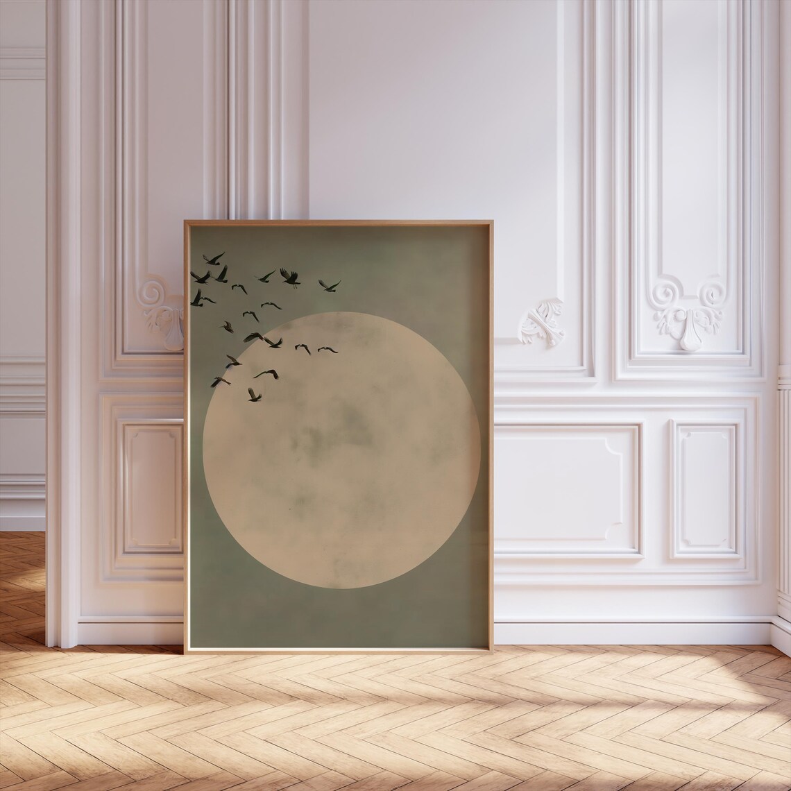 Japandi Wall Art, Japanese Scandinavian Minimalist Art