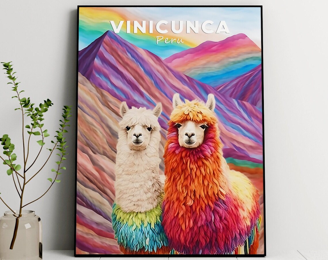 Rainbow Mountain In Peru Travel Poster, Vinicunca - Image 2