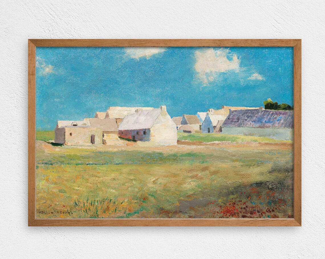 Country Farm Abstract Farmhouse Art Print