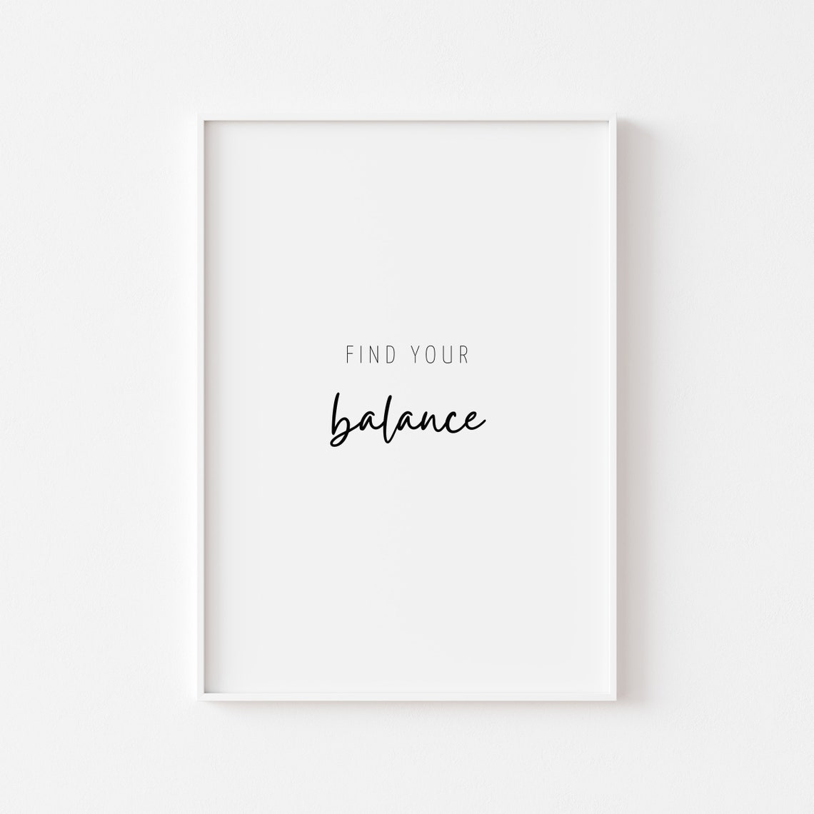 Find Your Balance Balance Is The Key Balance Poster Quote Poster Picture Keep Your Balance Quote Poster To Print Balance - Image 2