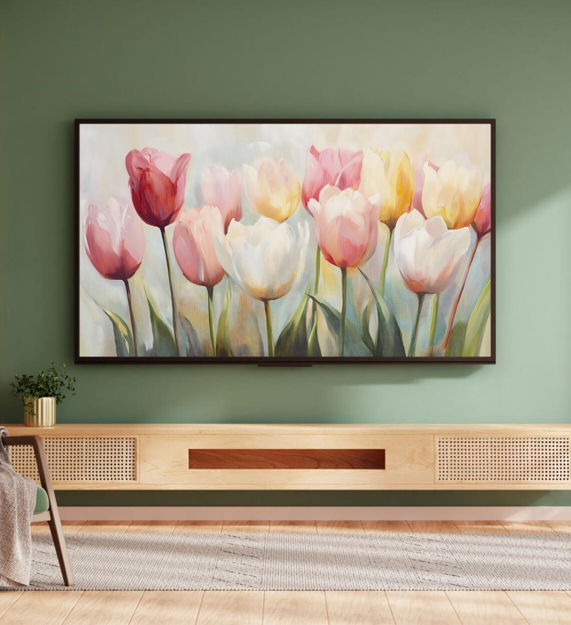 Spring Floral Tulip Easter Art for Frame TV - Image 5