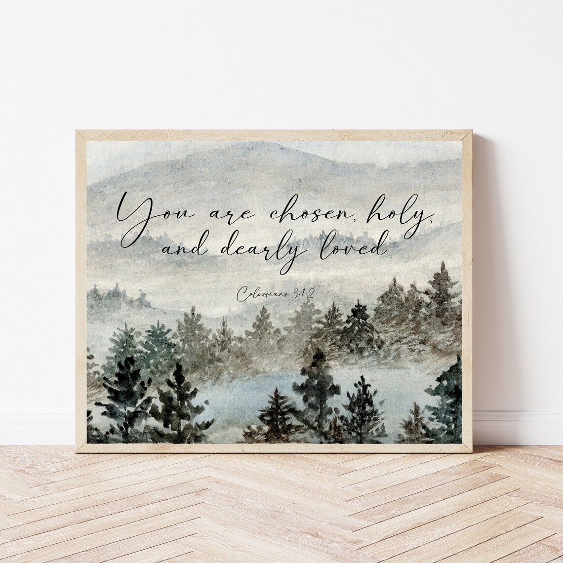 Colossians 3:12 Bible Verse Art Print, Adoption Scripture